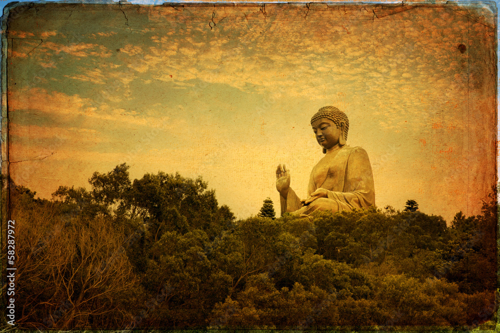 Fototapeta premium The Great Buddha of Po Lin Monastery - Hong Kong