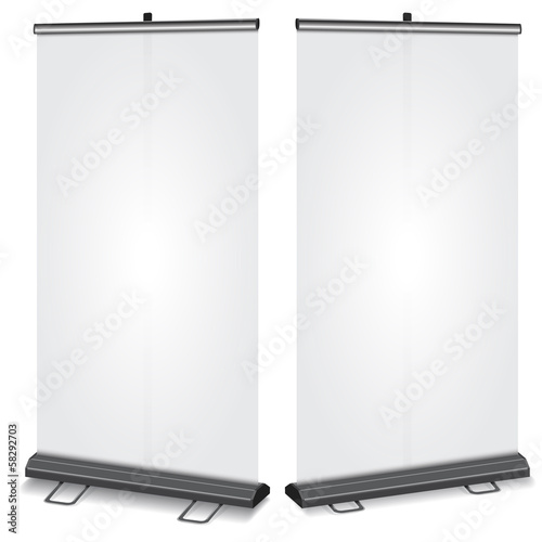 Blank Roll-up banner photo