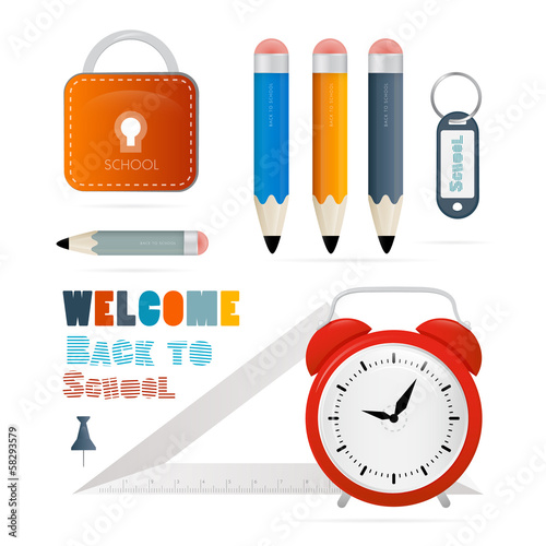Vector Back to school theme