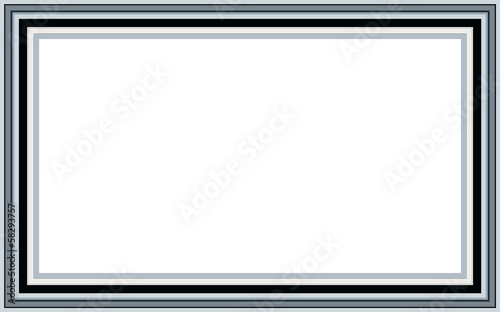 Metal white frame