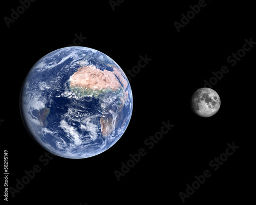 Planet Earth and our Moon