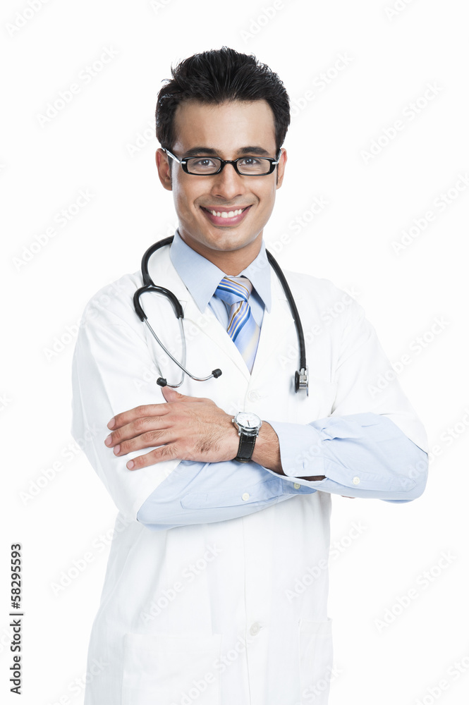 Portrait of a male doctor smiling