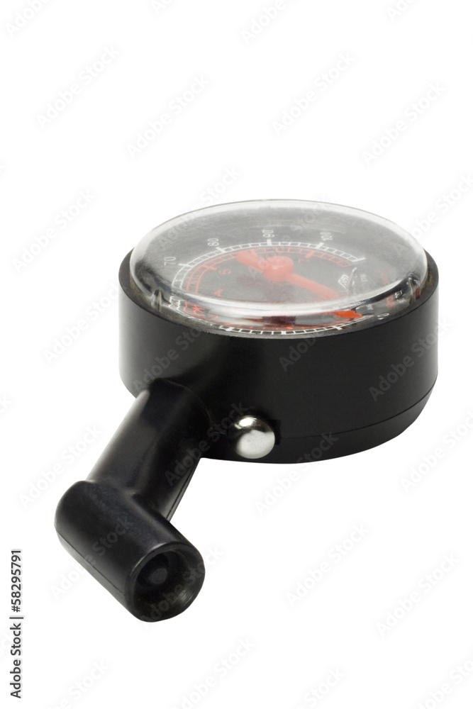 Close-up of a pressure gauge Close-up of a pressure gauge