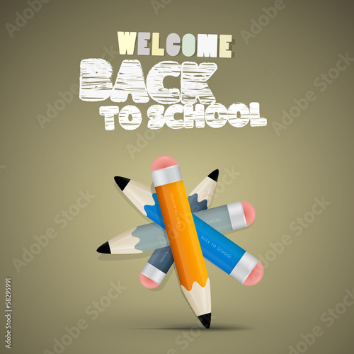 Vector Back to school theme