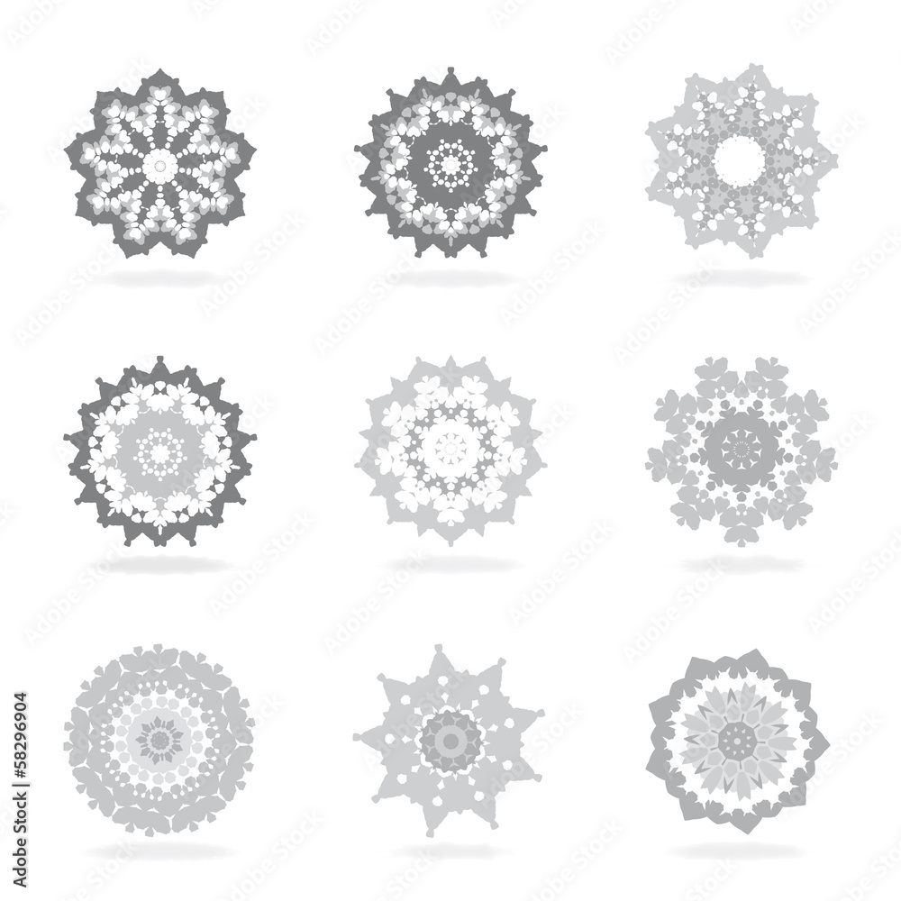 Graue Mandalas Graue Mandalas