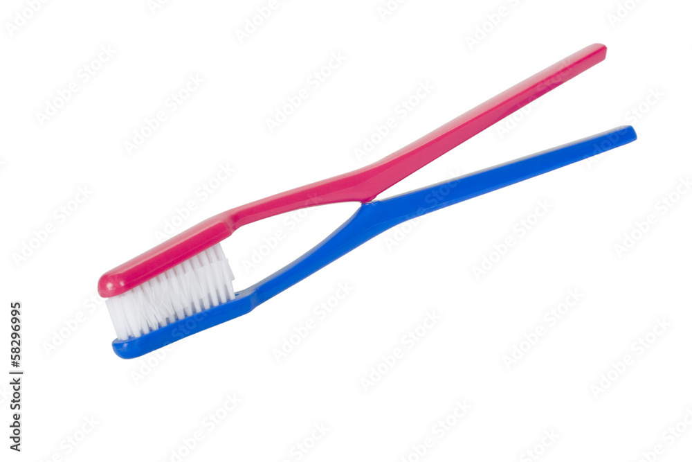 Close-up of two toothbrushes depicting togetherness Close-up of two toothbrushes depicting togetherness
