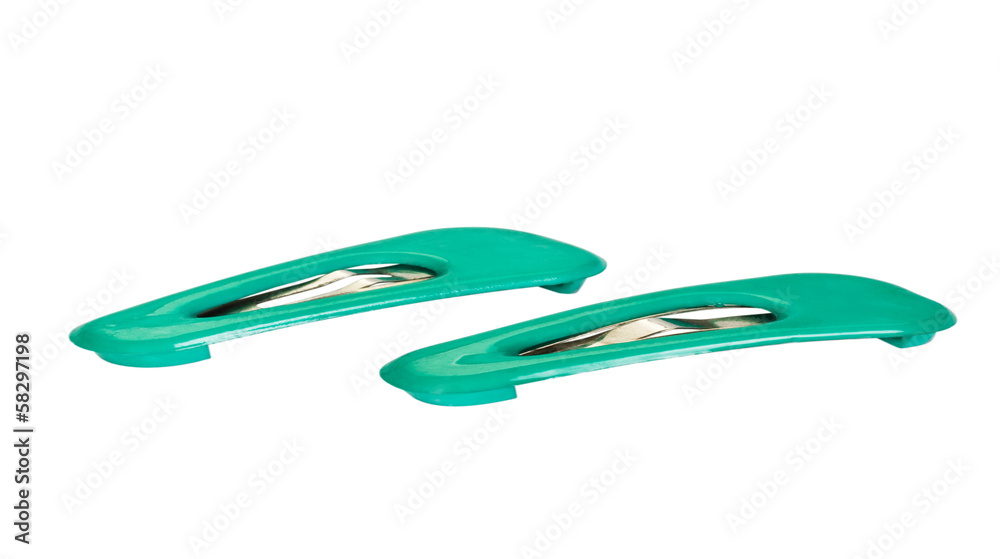 Close-up of a pair of hair clips Close-up of a pair of hair clips