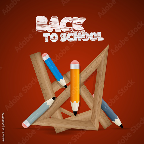 Vector Back to school theme