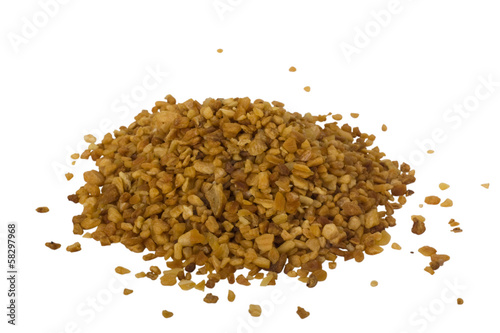 Close-up of heap of oat flakes