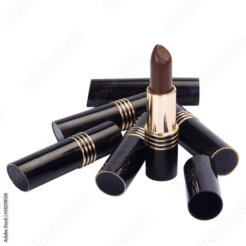 Canvas Print Close-up of lipsticks