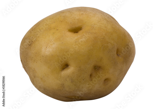 Close-up of a raw potato