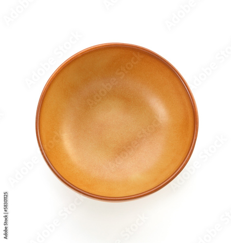 empty plate on white