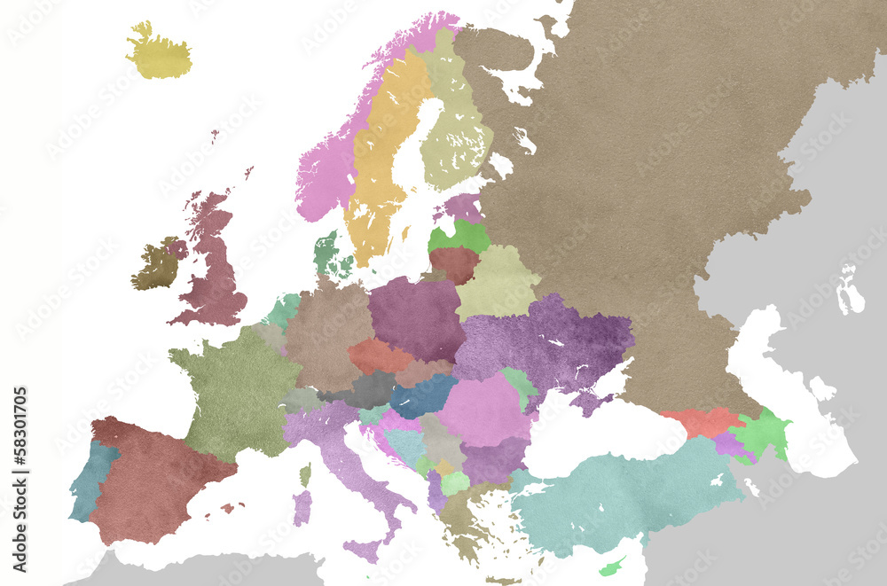 Obraz premium map of europe