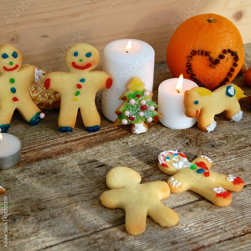 Weihnachtsplätzchen Familie