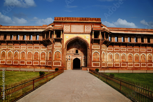 Photography Tourists at Agra Fort, Agra, Uttar Pradesh, India