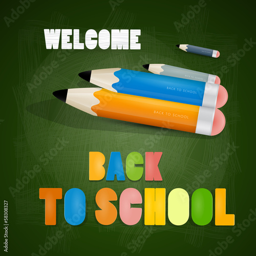 Vector Back to school theme
