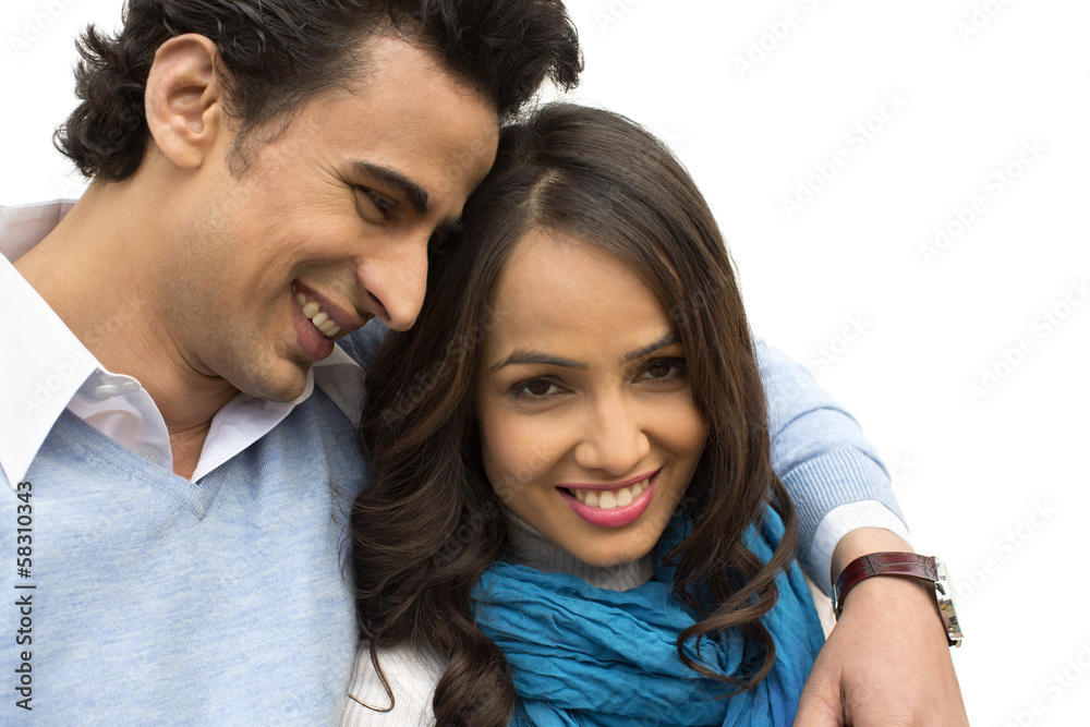 Close-up of a smiling couple Close-up of a smiling couple