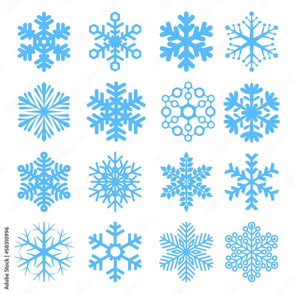 Vector snowflakes. Vector snowflakes.