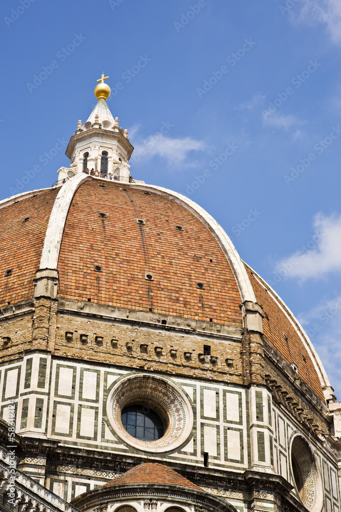 Low angle view of a cathedral, Duomo Santa Maria Del Fiore, Piazza Del Duomo, Florence, Tuscany, Italy