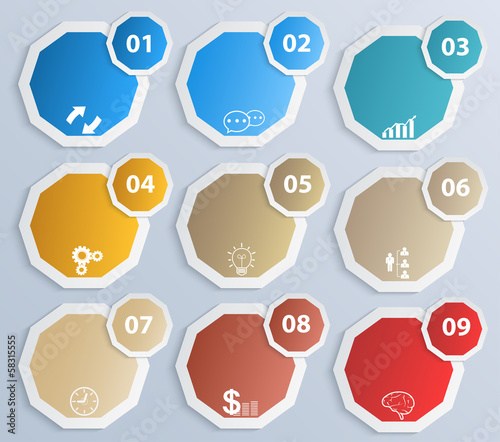 Modern template presentations. Infographic template design minim