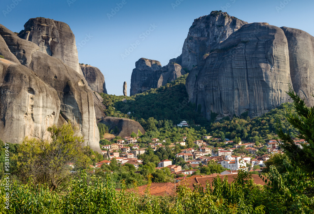 Naklejka premium Kalambaka Griechenland Meteora