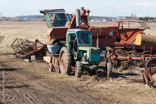 old agriculture machines