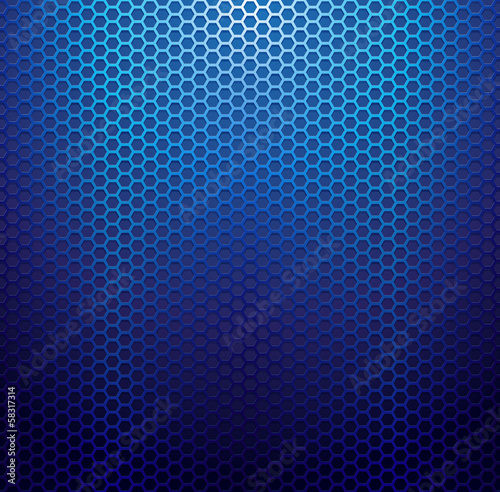 Blue metallic grid background