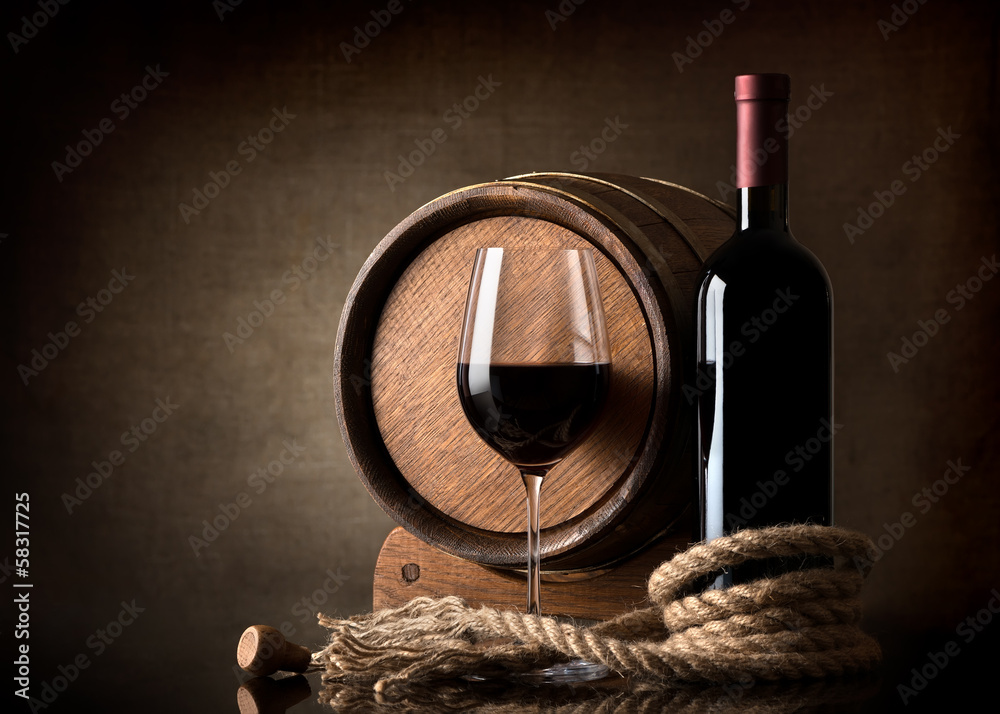 Barrel of wine