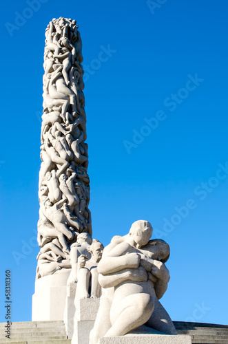 Canvas Print Frogner Park Oslo Norway