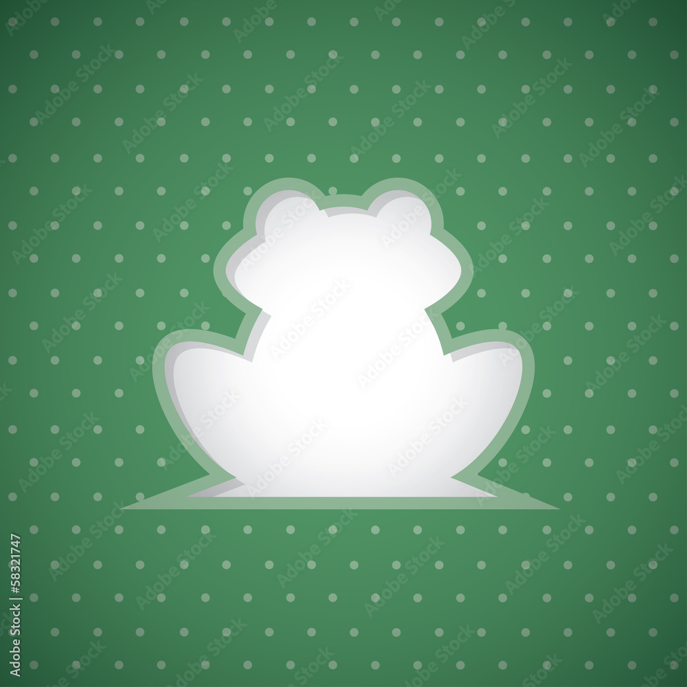 Fototapeta premium Vintage card with frog