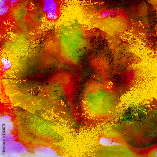 arts yellow red and orange watercolor background