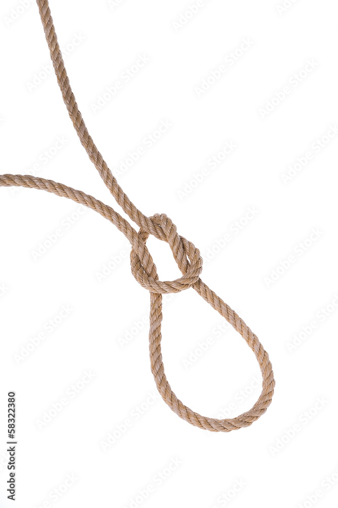 The original loop made ​​of sturdy rope for hanging.