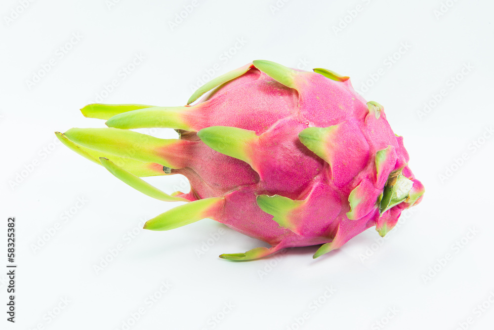 Dragon fruit on white back ground Dragon fruit on white back ground