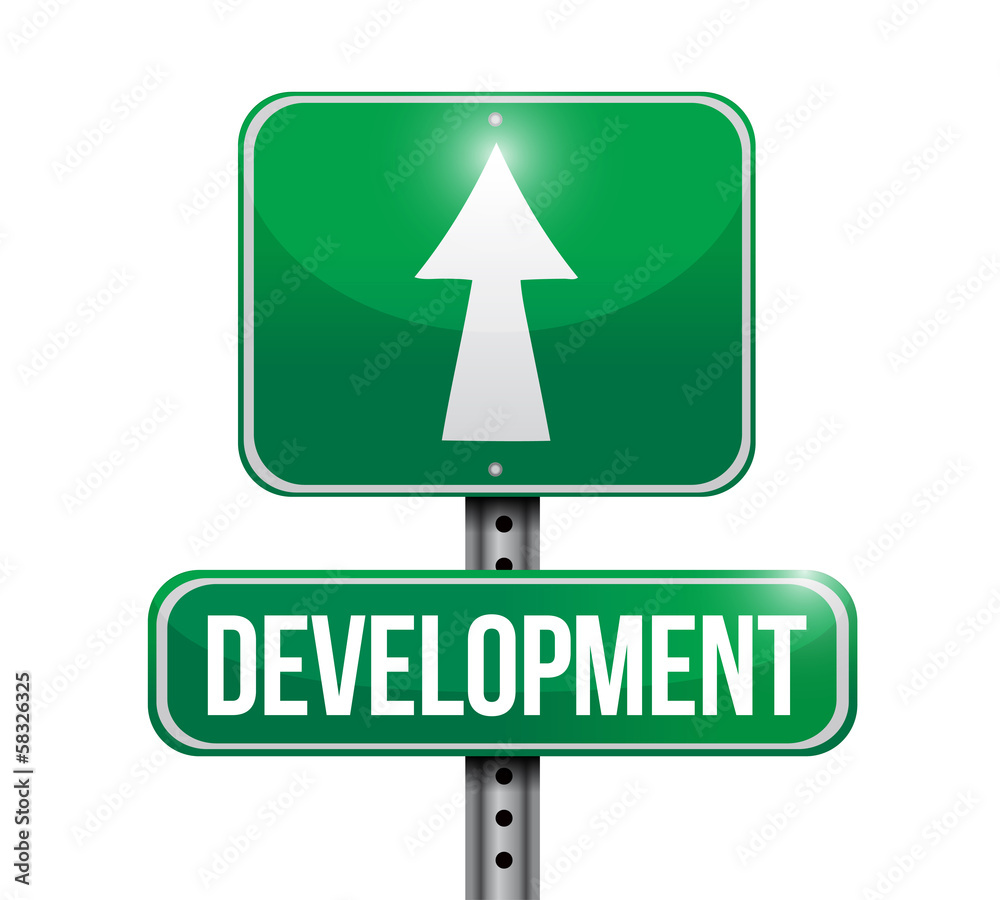 development road sign illustration design Stock-Illustration | Adobe Stock