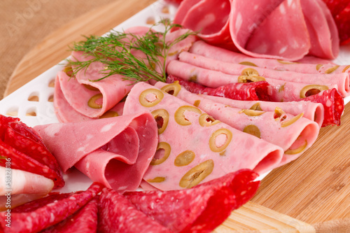 Wallpaper Mural Salami, mortadella and bacon Torontodigital.ca