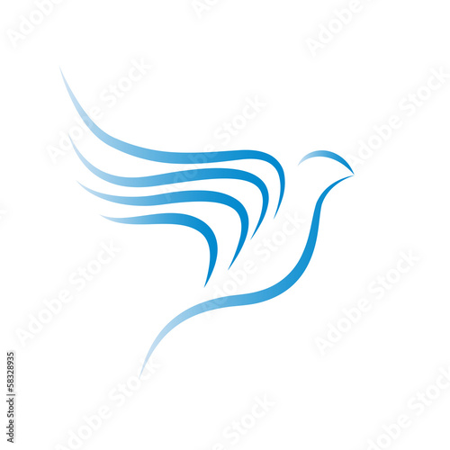 Vector Logo birds in flight
