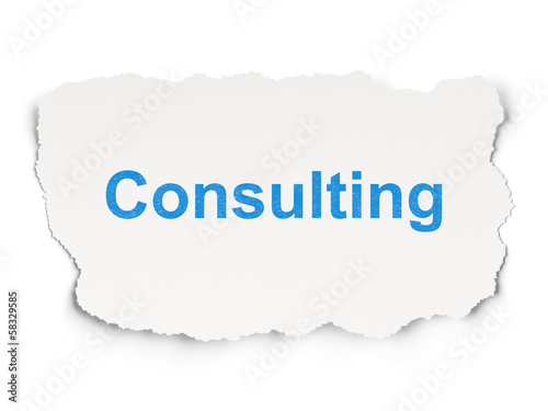 Business concept: Consulting on Paper background