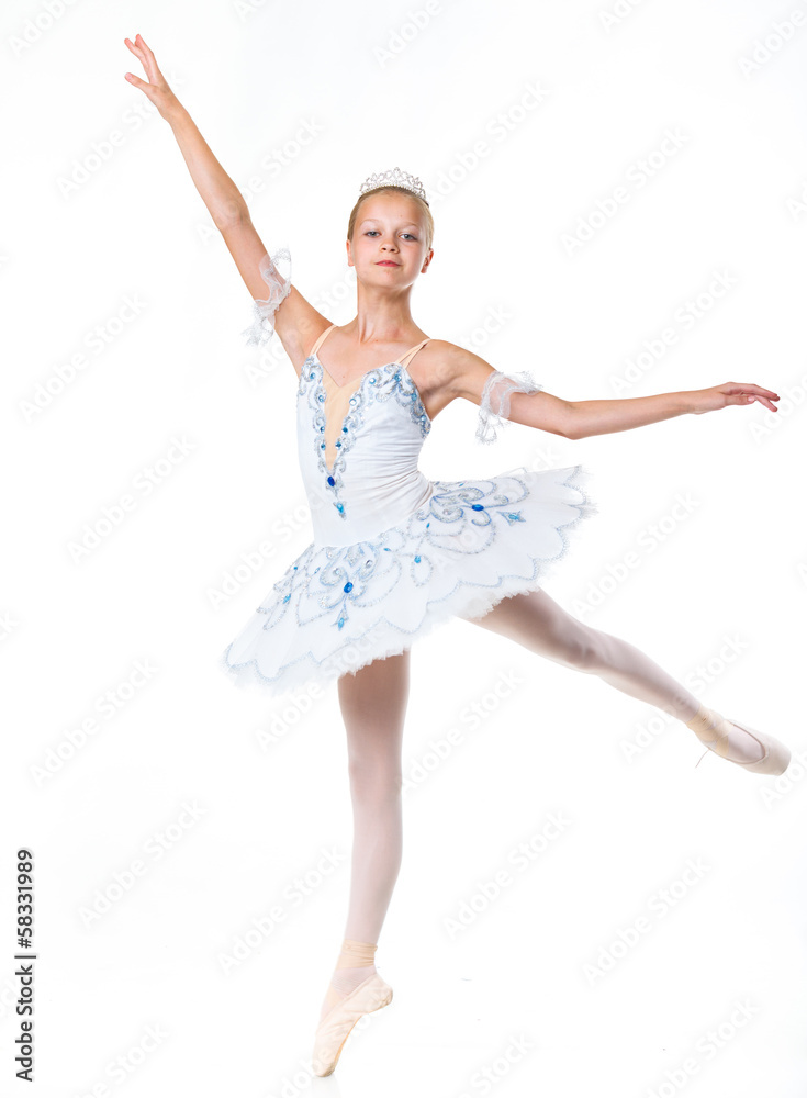 Naklejka premium Beautiful ballerina