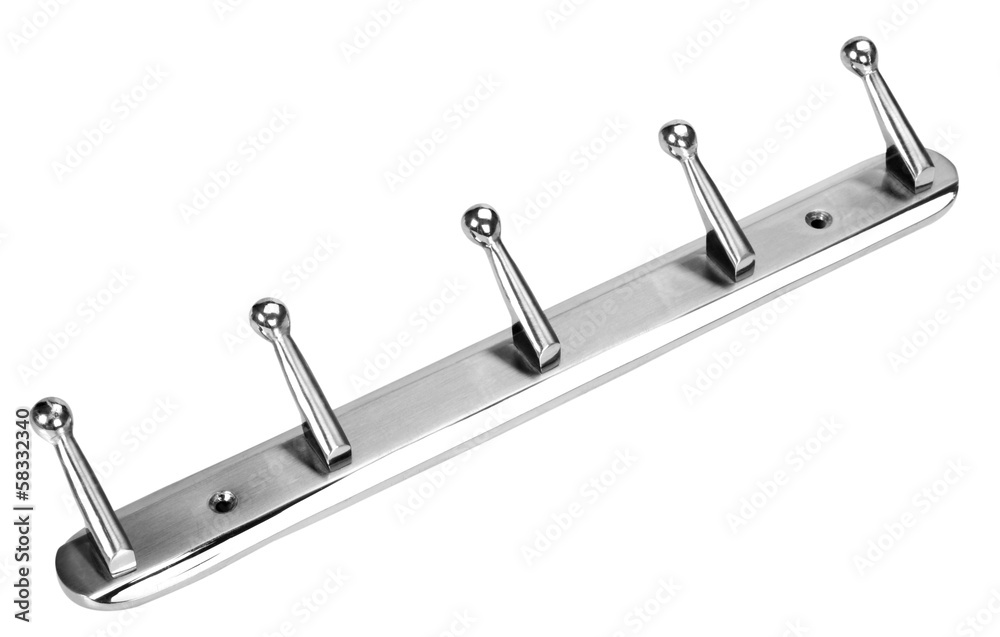 Close-up of a coat hook Close-up of a coat hook