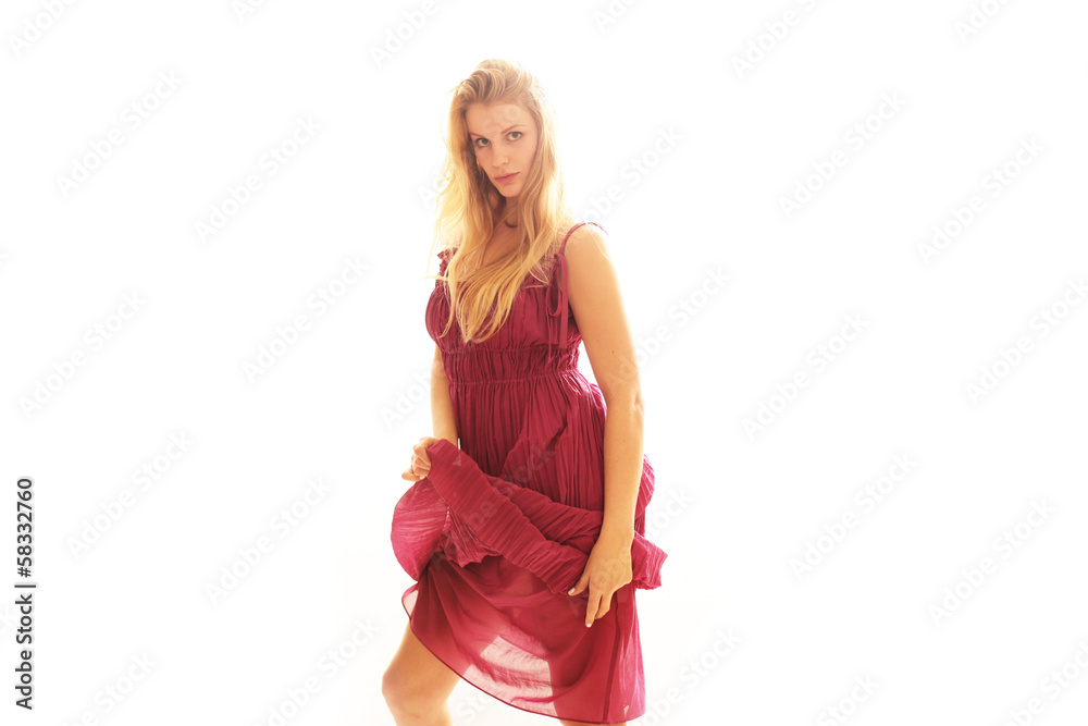 Naklejka premium freches blondes Model