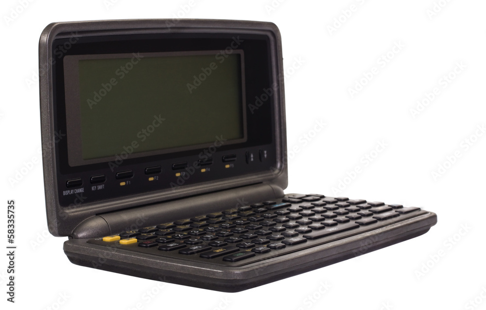 Close-up of a digital diary