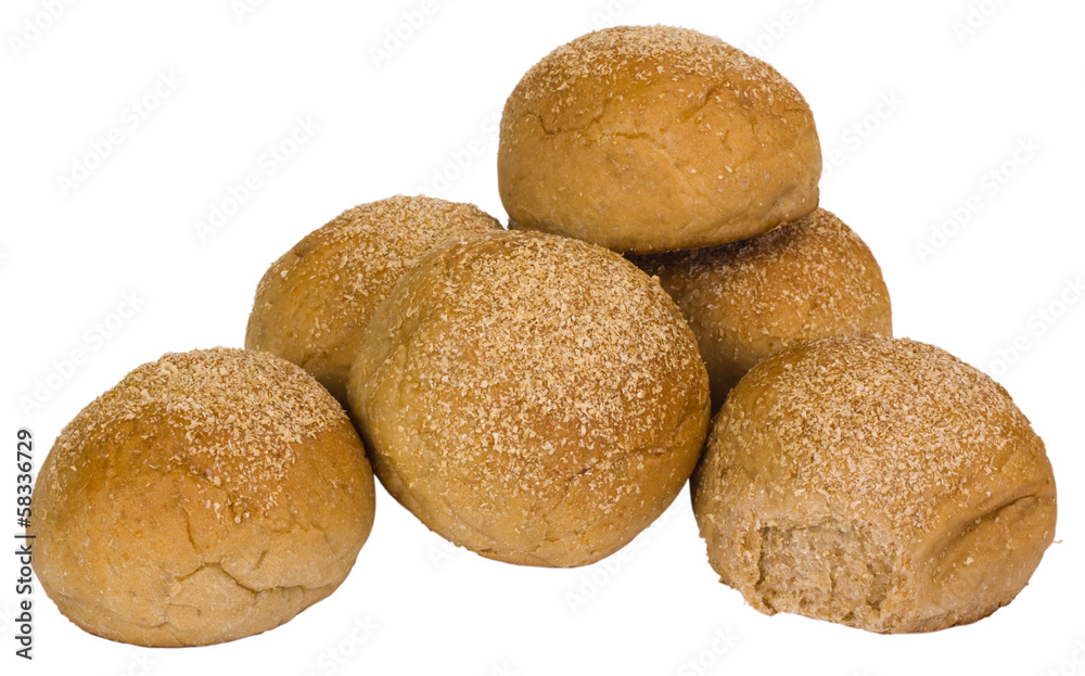Close-up of a heap of buns Close-up of a heap of buns