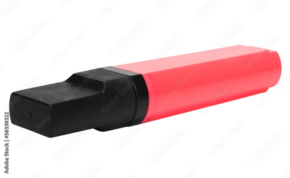 Close-up of a highlighter pen