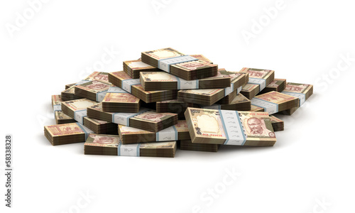 Stack of Indian Rupee