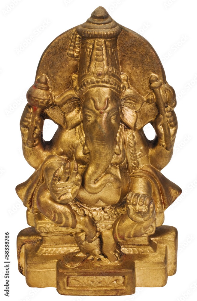 Close-up of a figurine of Lord Ganesha