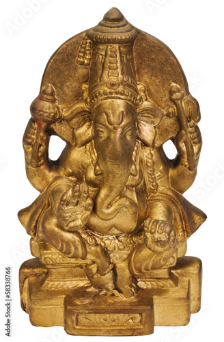 Close-up of a figurine of Lord Ganesha