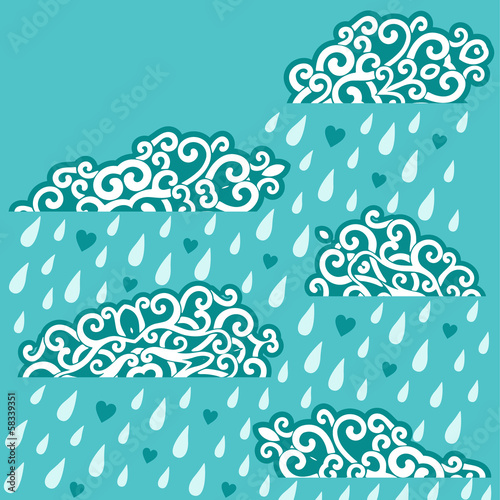 clouds raining photo