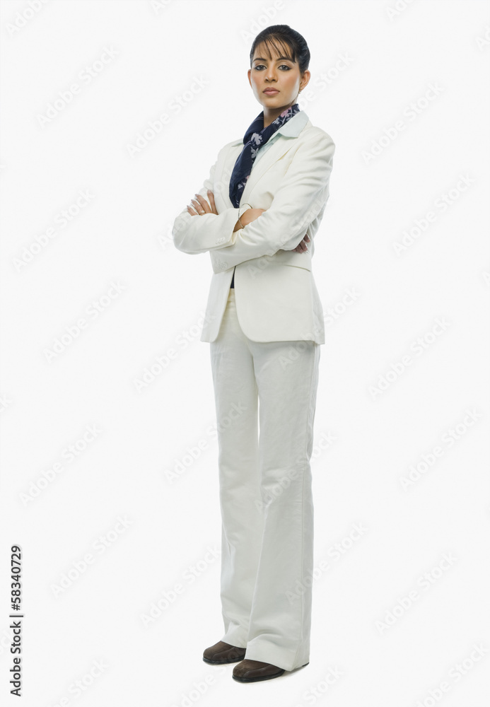 Portrait of a businesswoman with arms crossed Portrait of a businesswoman with arms crossed