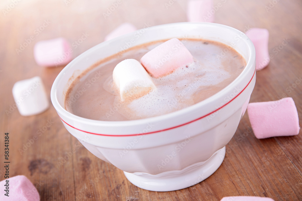 hot chocolate with marshmallows hot chocolate with marshmallows