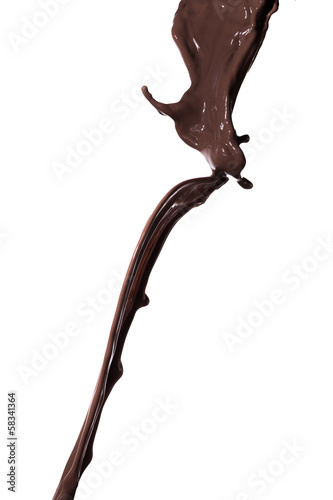 melted dark chocolate
